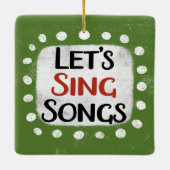 Singen wir Songs Ornament (Rückseite)