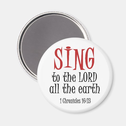 Singen zum Herrn Magnet (Vorderseite/Rückseite)