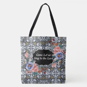 Singen zum Lord Psalm 95:1 Designer Aztec Tasche