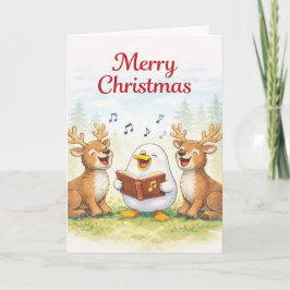 Singend den ganzen Weg...Frohe Weihnachten Karte