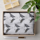 Singende Krähen-Taschentücher Seidenpapier (Geschenk)
