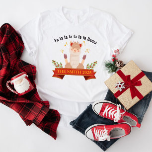 Singende Weihnachts-Lama-Familien-Matching-Frauen Tri-Blend Shirt