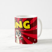 Singender Erdmännchen Kaffeetasse (VorderseiteRechts)