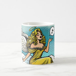 Singender musikalischer Engel Kaffeetasse