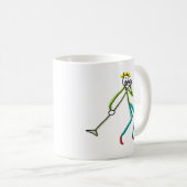 Singender Stockmann Kaffeetasse (VorderseiteRechts)