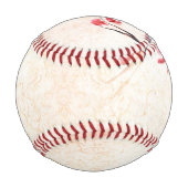 Singender Vogel Hintergrund Baseball (Rückseite)