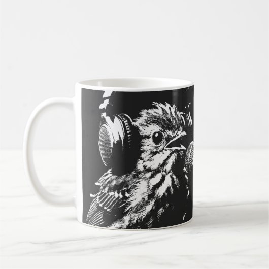 Singender Vogel Kaffeetasse (Links)