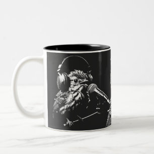 Singender Vogel Zweifarbige Tasse