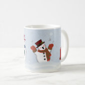 SingenSnowmen Klassiker 11 Unze-Kaffee-Tasse Kaffeetasse (VorderseiteRechts)