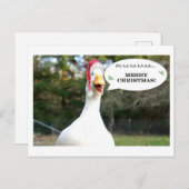 Singente Duck Holiday Card Feiertagspostkarte (Vorne/Hinten)