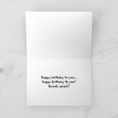 Singenten Foto Funny Birthday Card Karte (Innenseite)