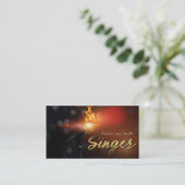 Singer Business card Visitenkarte (Stehend Vorderseite)
