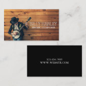 Singer Composer Musician Business Card Visitenkarte (Vorne/Hinten)