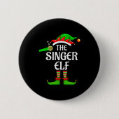Singer Elf Matching Family Group Christmas Party P Button (Vorderseite)