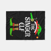 Singer Elf Matching Family Group Christmas Party P Fleecedecke (Vorderseite (Horizontal))