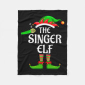 Singer Elf Matching Family Group Christmas Party P Fleecedecke (Vorderseite)