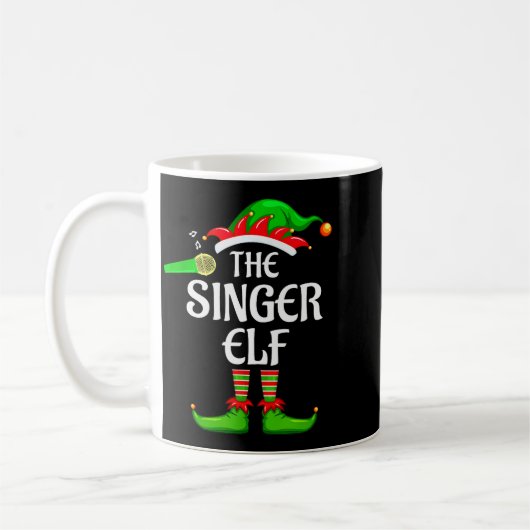 Singer Elf Matching Family Group Christmas Party P Kaffeetasse (Links)