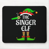 Singer Elf Matching Family Group Christmas Party P Mousepad (Vorne)