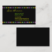 Singer Entertainer Business Card Visitenkarte (Vorne/Hinten)