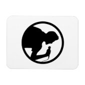 Singer Icon - Karaoke-Logo Magnet (Horizontal)