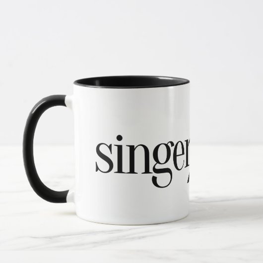 Singer/Mover Coffee Tasse (Links)