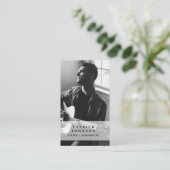 Singer Musician Songwriter Foto QR Code Visitenkarte (Stehend Vorderseite)