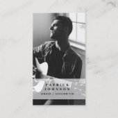 Singer Musician Songwriter Foto QR Code Visitenkarte (Vorderseite)