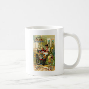 Singer Nähmaschine "Die erste Lektion" Vintage Kaffeetasse