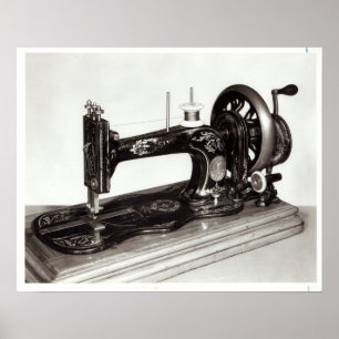Singer 'New Family' sewing machine, 1865 Poster