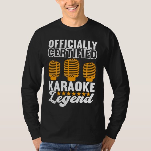 Singer Outfit Karaoke Legend T-Shirt (Vorderseite)