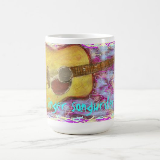 Singer Songwriter Guitar Kaffeetasse (Mittel)