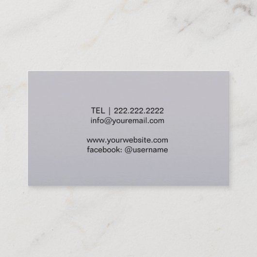 Singer Songwriter Vocalist Voice Teacher Music Visitenkarte (Rückseite)