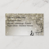 Singer Vocalist Kontaktkarten Telefonnummerkarte (Rückseite)