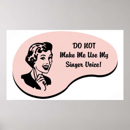 Singer Voice Poster (Vorne)