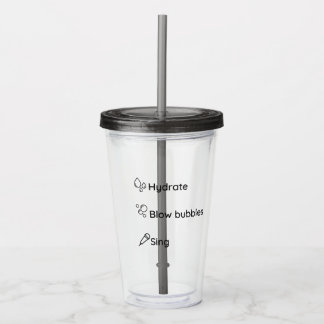 Singers Straw Tumbler Acryltrinkbecher