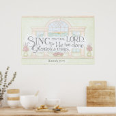 Singet dem Herrn Wandkunst Poster (Küche)