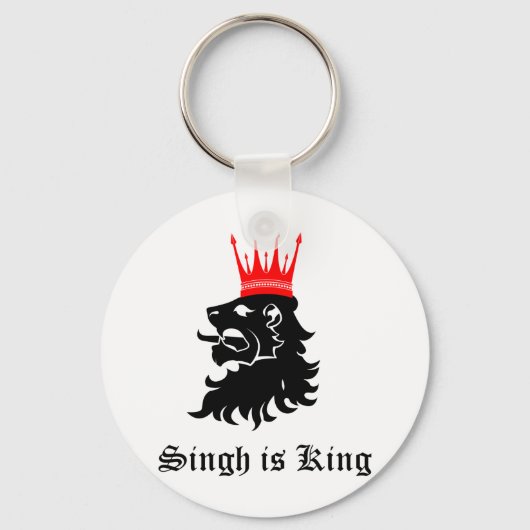 Singh ist King Schlüsselanhänger (Vorderseite)