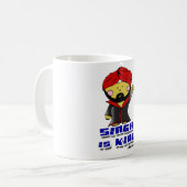 Singh ist König! Kaffeetasse (Vorderseite Links)
