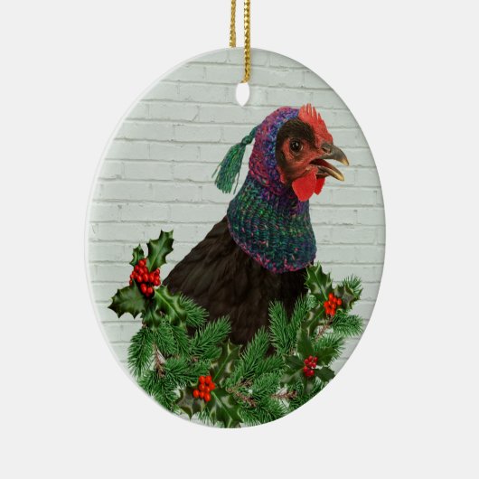 Singhähnchen Keramik Ornament (Rechts)