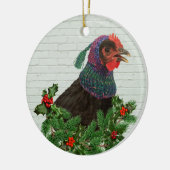 Singhähnchen Keramik Ornament (Links)