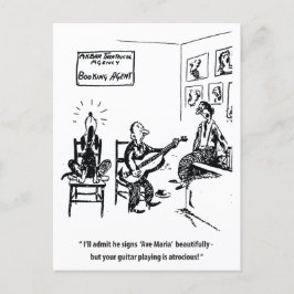 Singhund, humorvoll Vintag Postkarte