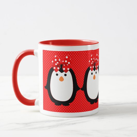 Singin Dame Penguins mit Tasse (Links)