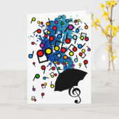 Singin' im Regen Karte (Gelbe Blume)