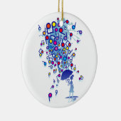 Singin im Regen Keramik Ornament (Rechts)