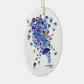 Singin' im Regen Keramik Ornament (Rechts)