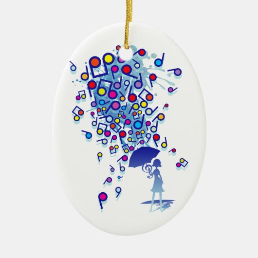 Singin' im Regen Keramik Ornament (Vorne)