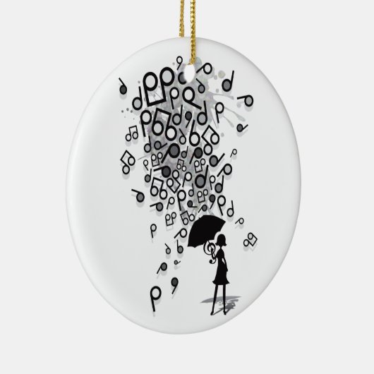 Singin' im Regen Keramikornament (Rechts)