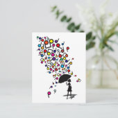 Singin' im Regen Postkarte (Stehend Vorderseite)