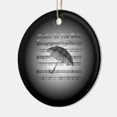 Singin" im Regen ~ Umbrella ~ Sheet Music Keramik Ornament (Links)