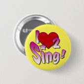 Singing Abzeichen Button (Vorne & Hinten)